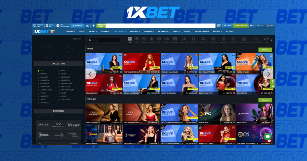 Popular Games at 1xBet